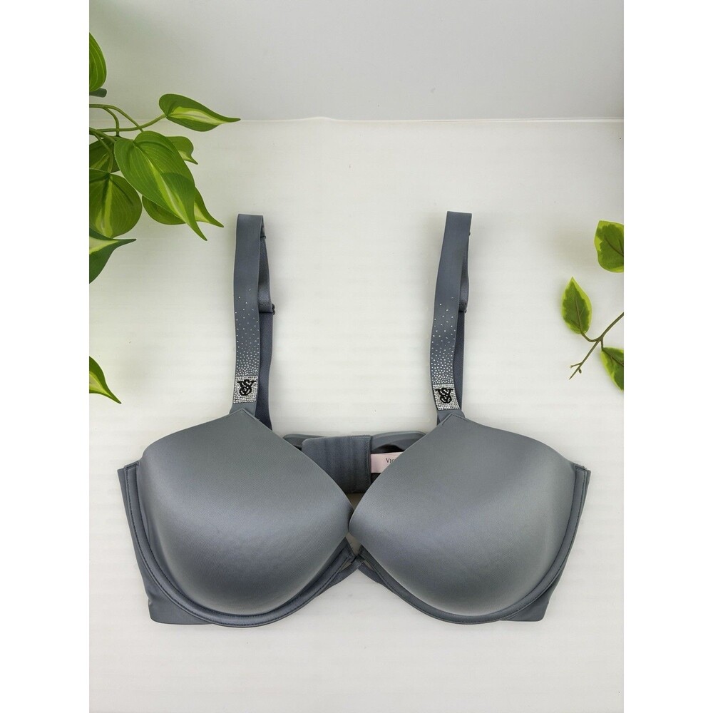 Victoria's Secret Bra Very Sexy SHINE STRAP Lightly Lined Low Cut Demi 38DD